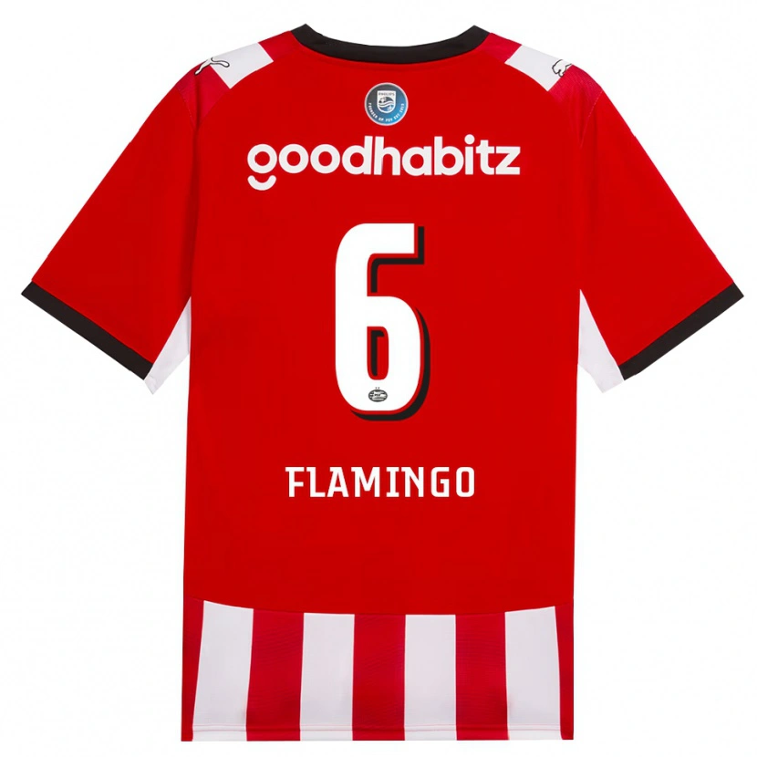 Danxen Kvinnor Ryan Flamingo #6 Röd Vit Svart Hemmatröja Matchtröjor 2026/27 Tröjor T-Tröja