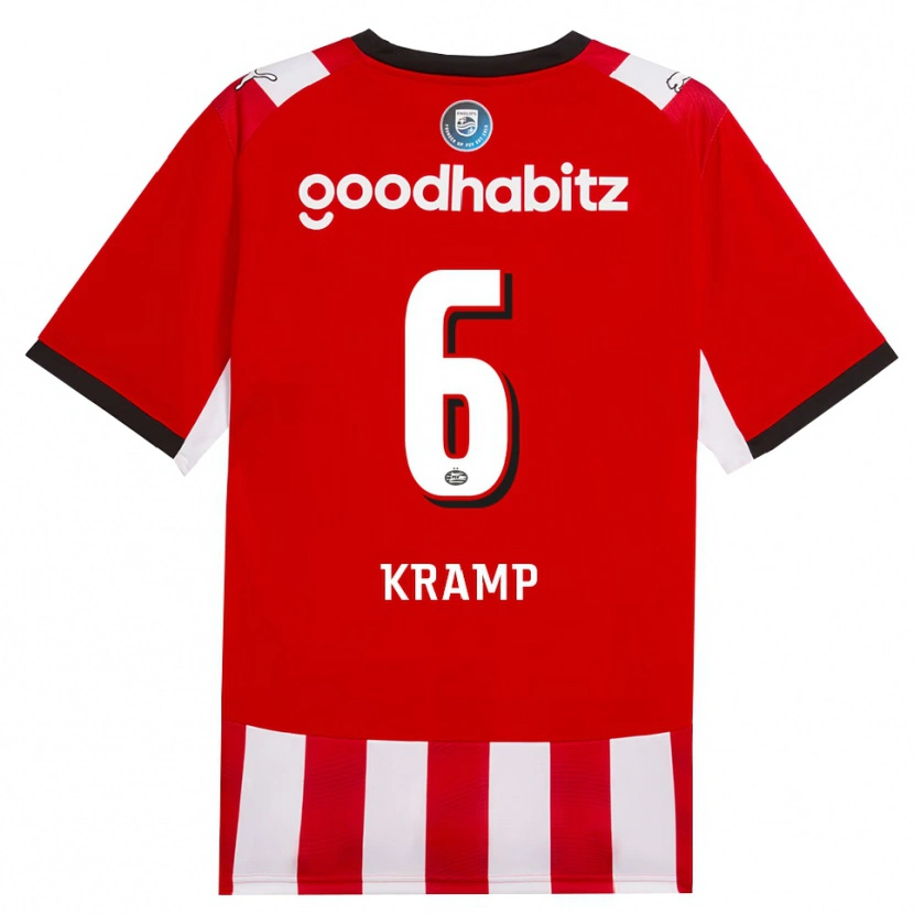 Danxen Kvinnor Michael Kramp #6 Röd Vit Svart Hemmatröja Matchtröjor 2026/27 Tröjor T-Tröja