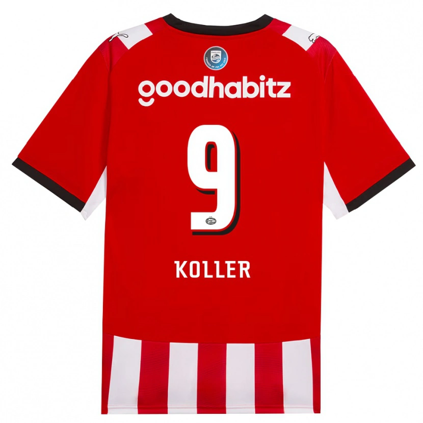 Danxen Kvinnor Jim Koller #9 Röd Vit Svart Hemmatröja Matchtröjor 2026/27 Tröjor T-Tröja