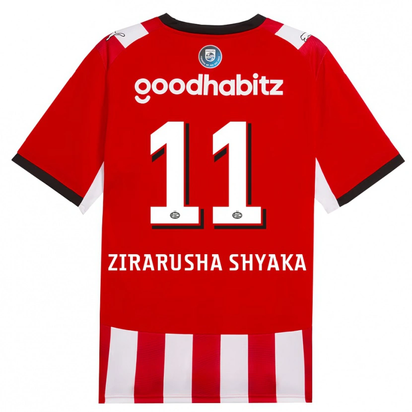 Danxen Kvinnor David Zirarusha Shyaka #11 Röd Vit Svart Hemmatröja Matchtröjor 2026/27 Tröjor T-Tröja