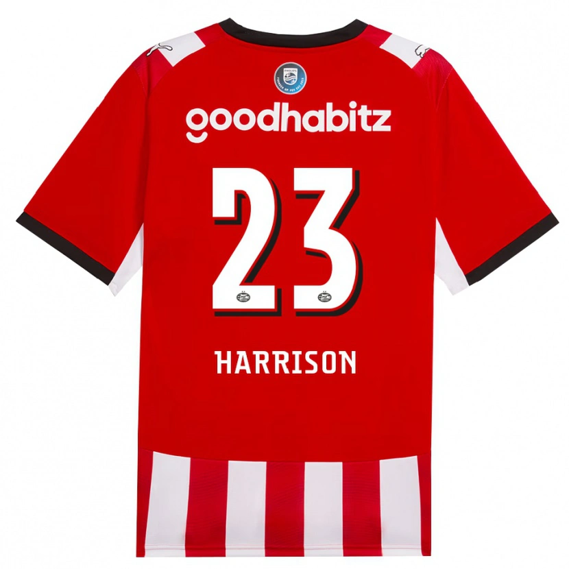 Danxen Kvinnor Amy Harrison #23 Röd Vit Svart Hemmatröja Matchtröjor 2026/27 Tröjor T-Tröja