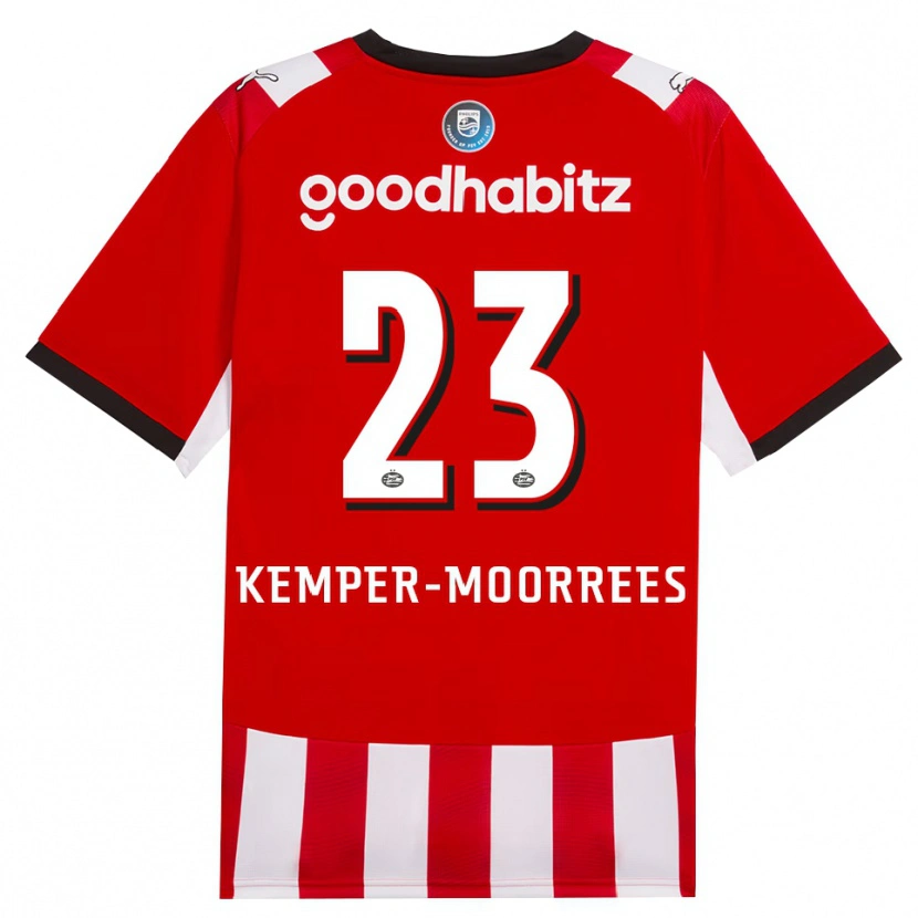 Danxen Kvinnor Myrthe Kemper-Moorrees #23 Röd Vit Svart Hemmatröja Matchtröjor 2026/27 Tröjor T-Tröja