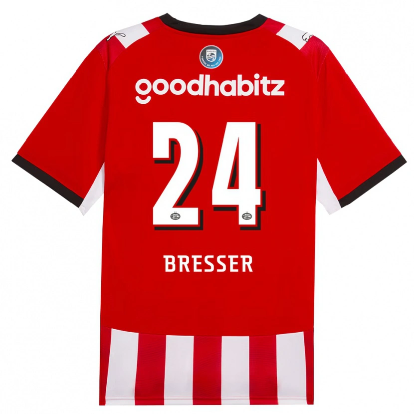 Danxen Kvinnor Michael Bresser #24 Röd Vit Svart Hemmatröja Matchtröjor 2026/27 Tröjor T-Tröja