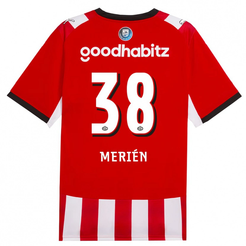 Danxen Kvinnor Fabian Merién #38 Röd Vit Svart Hemmatröja Matchtröjor 2026/27 Tröjor T-Tröja