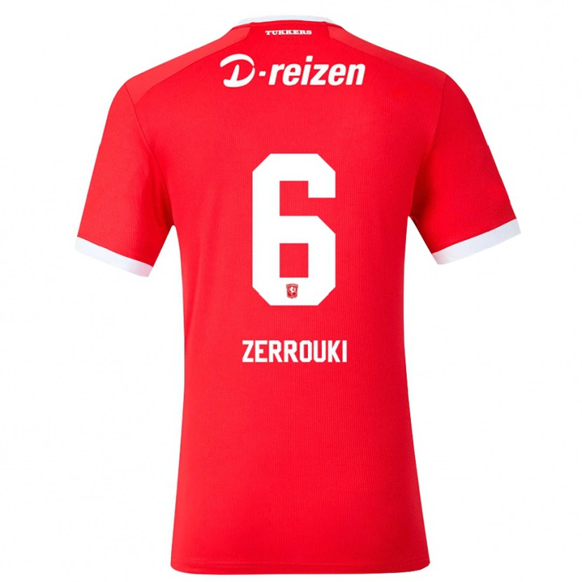 Danxen Kvinnor Ramiz Zerrouki #6 Röd Vit Hemmatröja Matchtröjor 2026/27 Tröjor T-Tröja