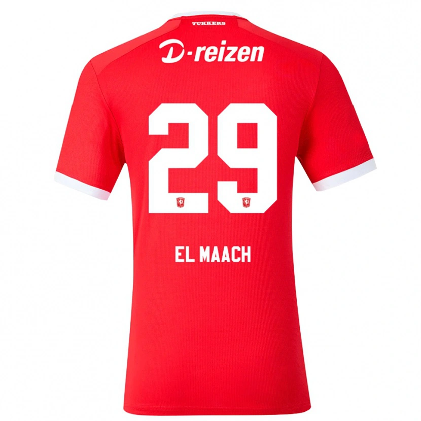 Danxen Kvinnor Issam El Maach #29 Röd Vit Hemmatröja Matchtröjor 2026/27 Tröjor T-Tröja