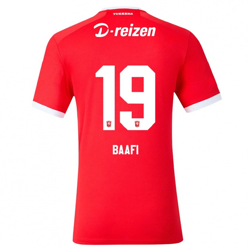 Danxen Kvinnor Maximilian Baafi #19 Röd Vit Hemmatröja Matchtröjor 2026/27 Tröjor T-Tröja