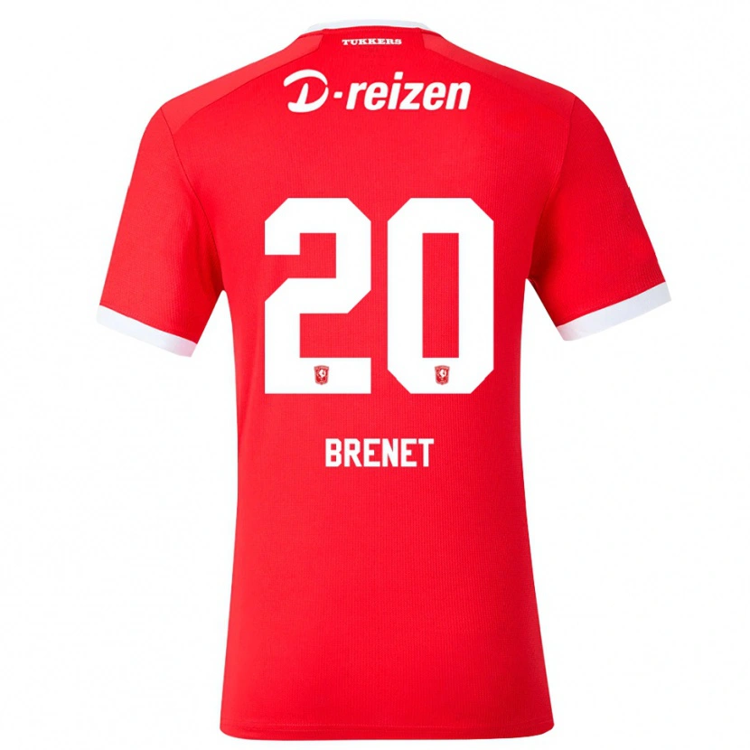 Danxen Kvinnor Joshua Brenet #20 Röd Vit Hemmatröja Matchtröjor 2026/27 Tröjor T-Tröja