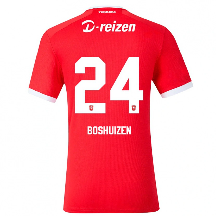Danxen Kvinnor Annouk Boshuizen #24 Röd Vit Hemmatröja Matchtröjor 2026/27 Tröjor T-Tröja