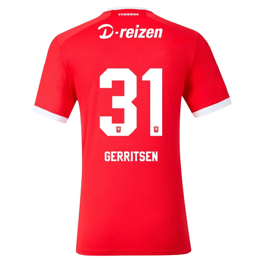 Danxen Kvinnor Yannick Gerritsen #31 Röd Vit Hemmatröja Matchtröjor 2026/27 Tröjor T-Tröja