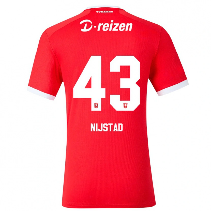 Danxen Kvinnor Ruud Nijstad #43 Röd Vit Hemmatröja Matchtröjor 2026/27 Tröjor T-Tröja