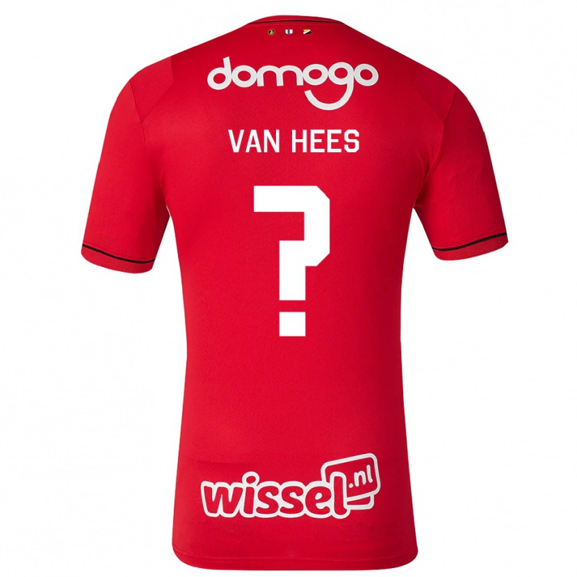 Danxen Kvinnor Rickson Van Hees #0 Röd Vit Svart Hemmatröja Matchtröjor 2026/27 Tröjor T-Tröja