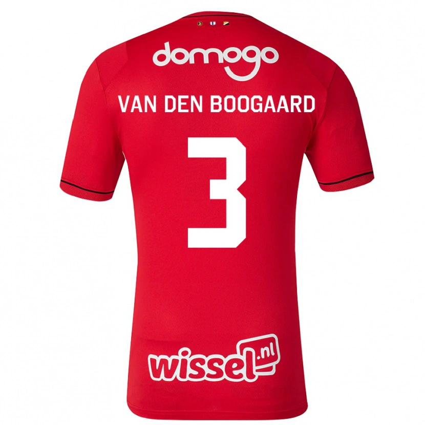 Danxen Kvinnor Brian Van Den Boogaard #3 Röd Vit Svart Hemmatröja Matchtröjor 2026/27 Tröjor T-Tröja