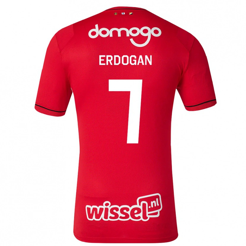 Danxen Kvinnor Talha Erdogan #7 Röd Vit Svart Hemmatröja Matchtröjor 2026/27 Tröjor T-Tröja