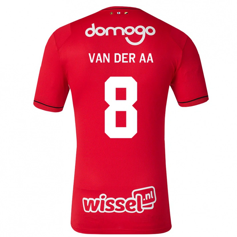 Danxen Kvinnor Victor Van Der Aa #8 Röd Vit Svart Hemmatröja Matchtröjor 2026/27 Tröjor T-Tröja