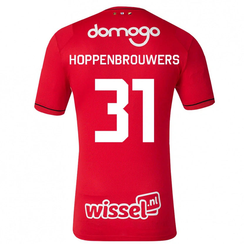 Danxen Kvinnor Mike Hoppenbrouwers #31 Röd Vit Svart Hemmatröja Matchtröjor 2026/27 Tröjor T-Tröja