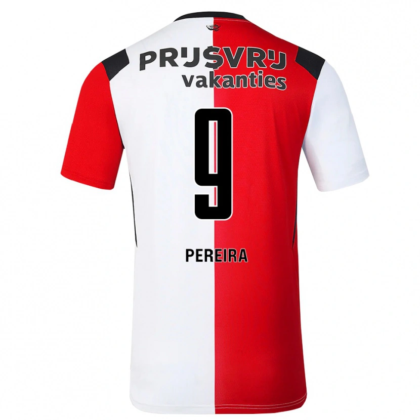Danxen Kvinnor Danilo Pereira #9 Röd Vit Svart Hemmatröja Matchtröjor 2026/27 Tröjor T-Tröja