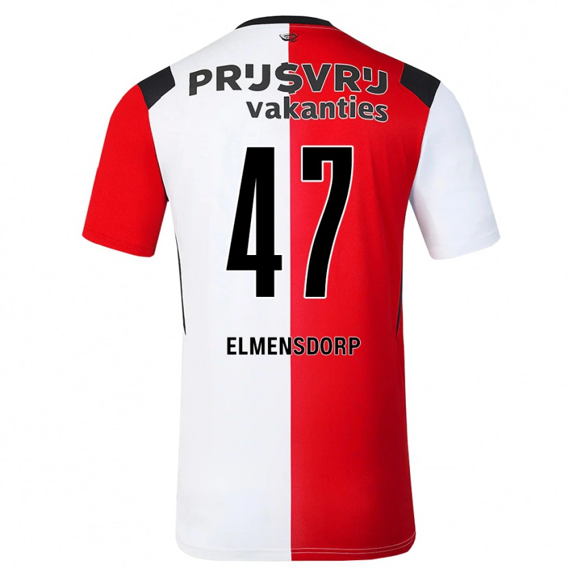 Danxen Kvinnor Paris Elmensdorp #47 Röd Vit Svart Hemmatröja Matchtröjor 2026/27 Tröjor T-Tröja