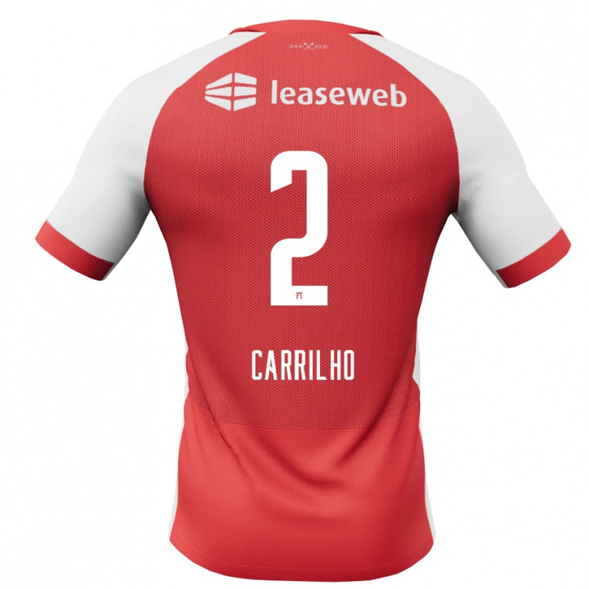 Danxen Kvinnor Calvin Carrilho #2 Röd Vit Svart Hemmatröja Matchtröjor 2026/27 Tröjor T-Tröja