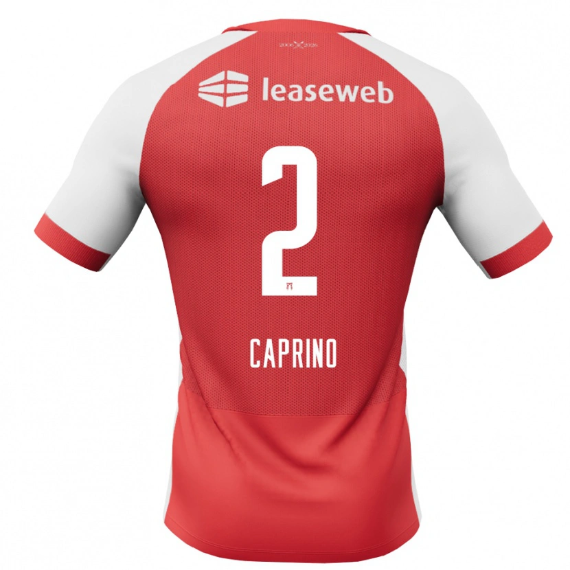 Danxen Kvinnor Ginia Caprino #2 Röd Vit Svart Hemmatröja Matchtröjor 2026/27 Tröjor T-Tröja