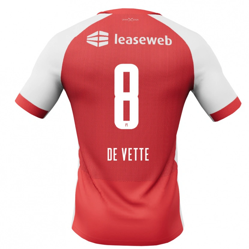 Danxen Kvinnor Manique De Vette #8 Röd Vit Svart Hemmatröja Matchtröjor 2026/27 Tröjor T-Tröja