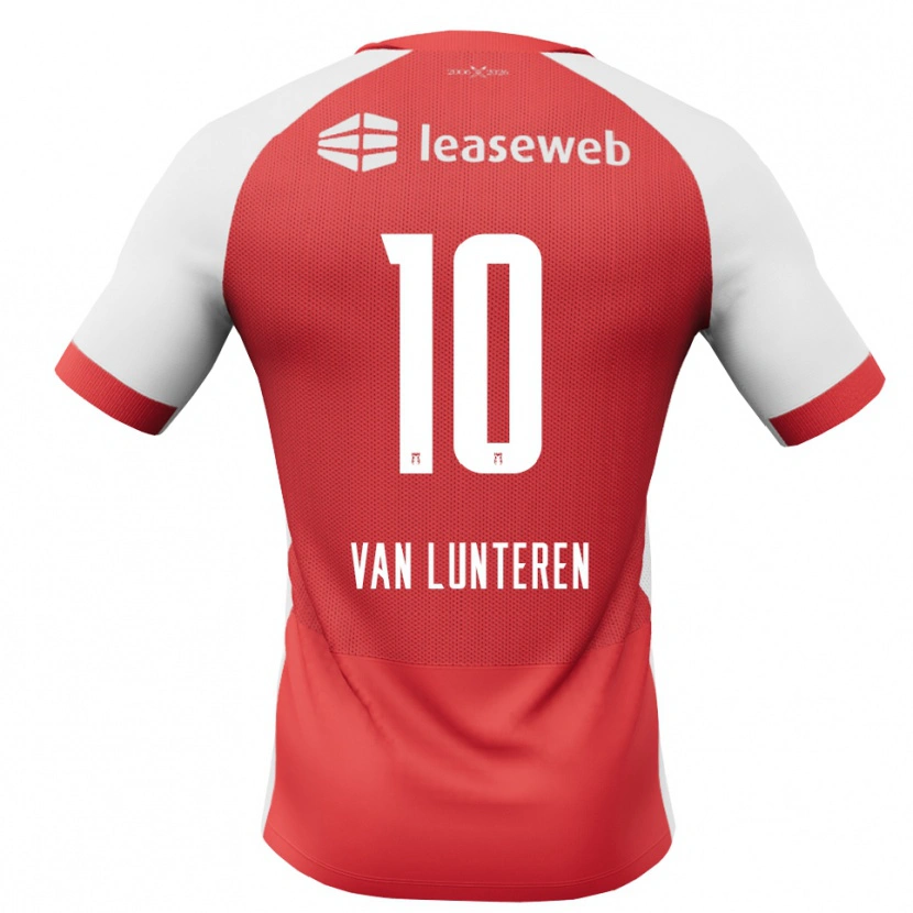 Danxen Kvinnor Desiree Van Lunteren #10 Röd Vit Svart Hemmatröja Matchtröjor 2026/27 Tröjor T-Tröja