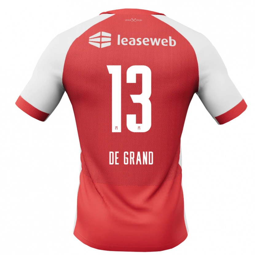 Danxen Kvinnor Sam De Grand #13 Röd Vit Svart Hemmatröja Matchtröjor 2026/27 Tröjor T-Tröja