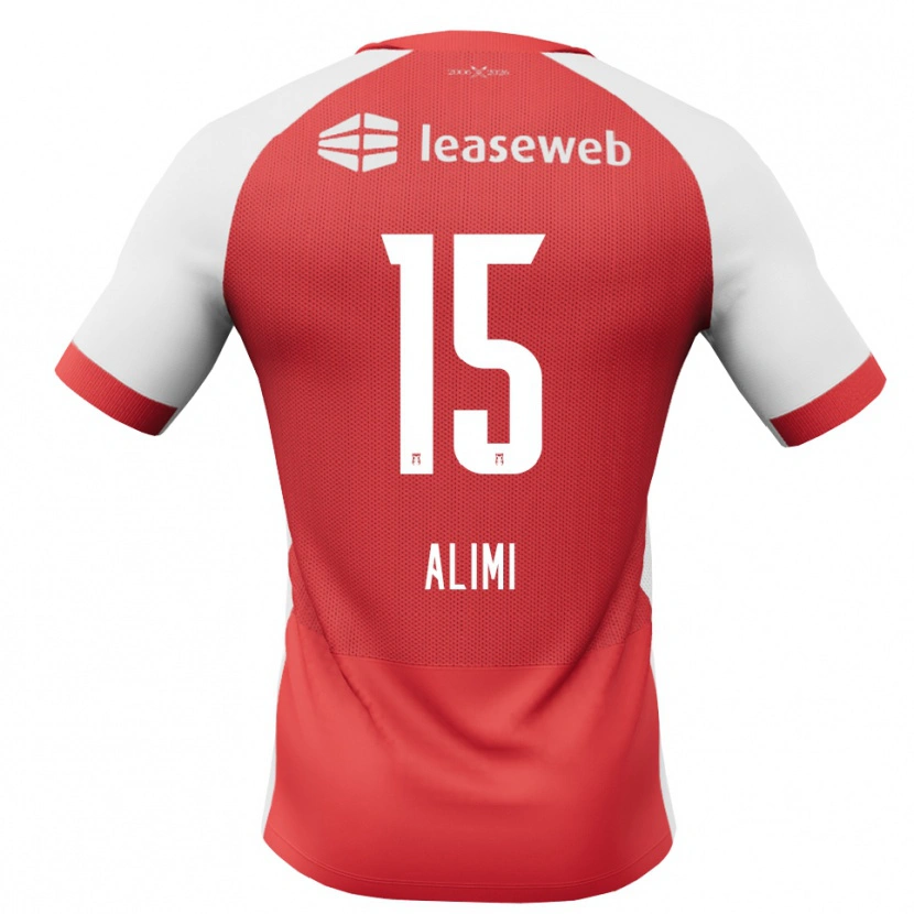 Danxen Kvinnor Fadil Alimi #15 Röd Vit Svart Hemmatröja Matchtröjor 2026/27 Tröjor T-Tröja