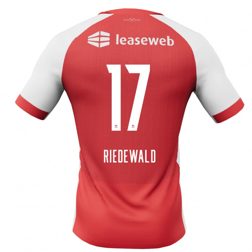 Danxen Kvinnor Kenzo Riedewald #17 Röd Vit Svart Hemmatröja Matchtröjor 2026/27 Tröjor T-Tröja