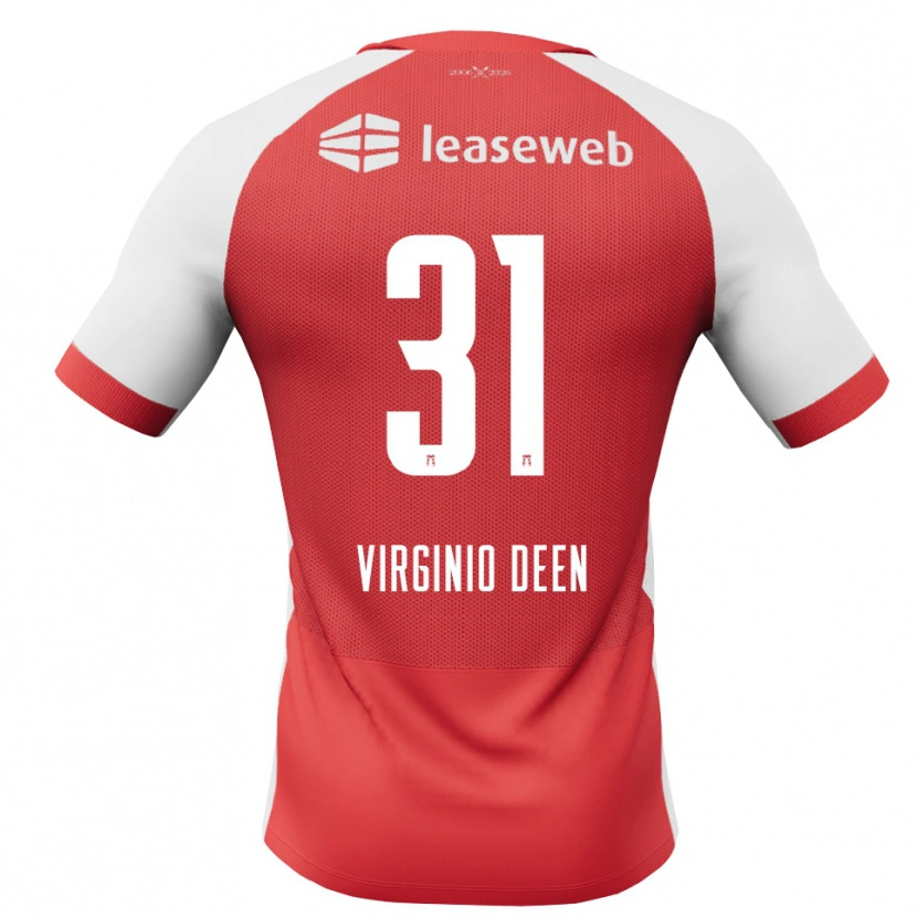 Danxen Kvinnor Daniël Virginio Deen #31 Röd Vit Svart Hemmatröja Matchtröjor 2026/27 Tröjor T-Tröja