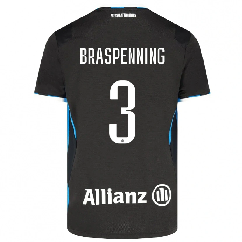 Danxen Kvinnor Daan Braspenning #3 Svart Röd Blå Hemmatröja Matchtröjor 2026/27 Tröjor T-Tröja