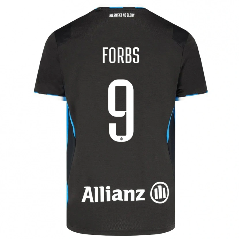 Danxen Kvinnor Carlos Forbs #9 Svart Röd Blå Hemmatröja Matchtröjor 2026/27 Tröjor T-Tröja
