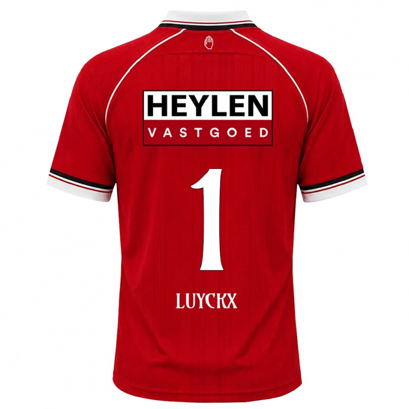 Danxen Kvinnor Vic Luyckx #1 Röd Vit Svart Hemmatröja Matchtröjor 2026/27 Tröjor T-Tröja