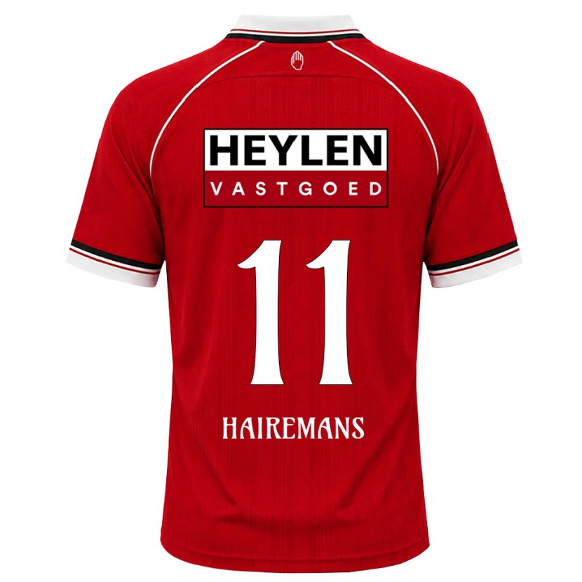 Danxen Kvinnor Geoffry Hairemans #11 Röd Vit Svart Hemmatröja Matchtröjor 2026/27 Tröjor T-Tröja