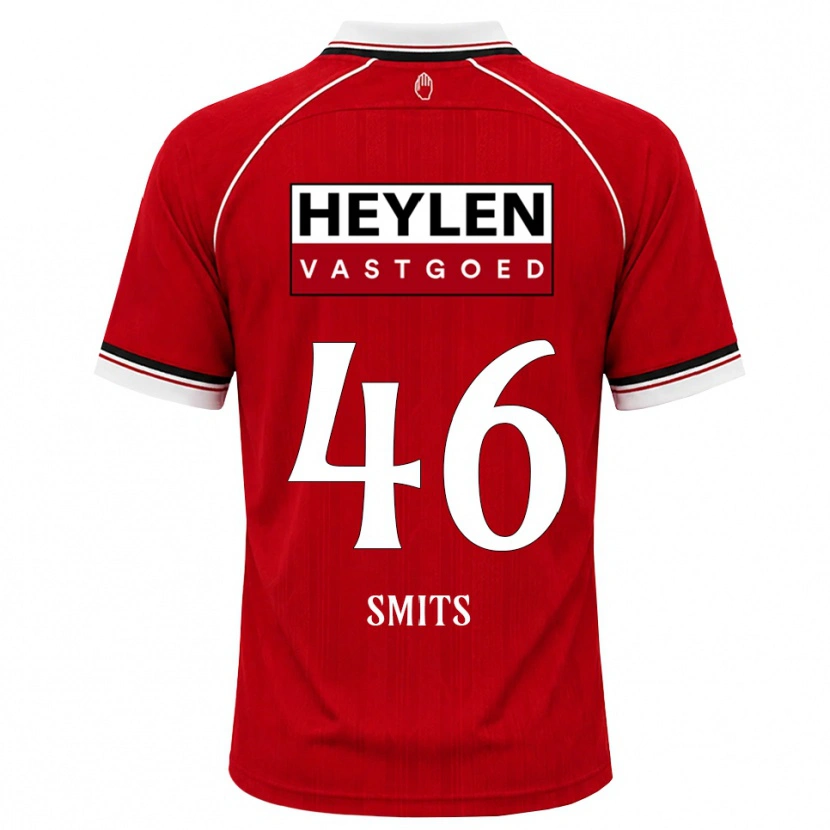 Danxen Kvinnor Milan Smits #46 Röd Vit Svart Hemmatröja Matchtröjor 2026/27 Tröjor T-Tröja