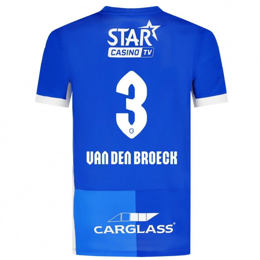 Danxen Kvinnor Kobe Van Den Broeck #3 Mellanblå Kungligblå Vit Hemmatröja Matchtröjor 2026/27 Tröjor T-Tröja