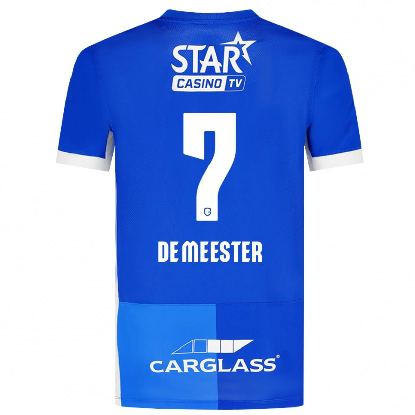 Danxen Kvinnor Thirsa De Meester #7 Mellanblå Kungligblå Vit Hemmatröja Matchtröjor 2026/27 Tröjor T-Tröja