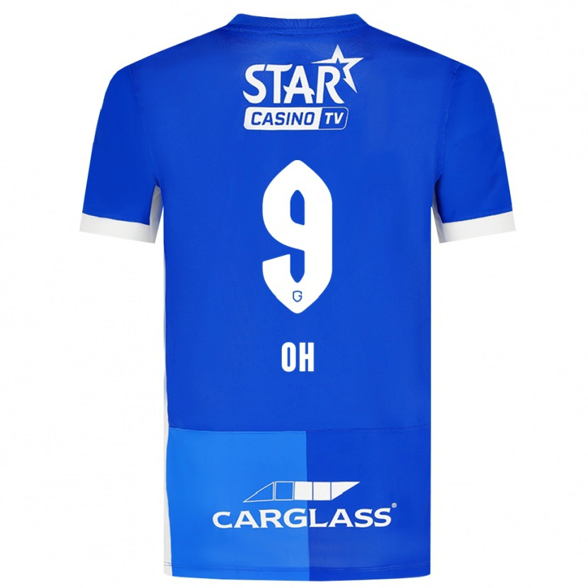 Danxen Kvinnor Hyeon-Gyu Oh #9 Mellanblå Kungligblå Vit Hemmatröja Matchtröjor 2026/27 Tröjor T-Tröja