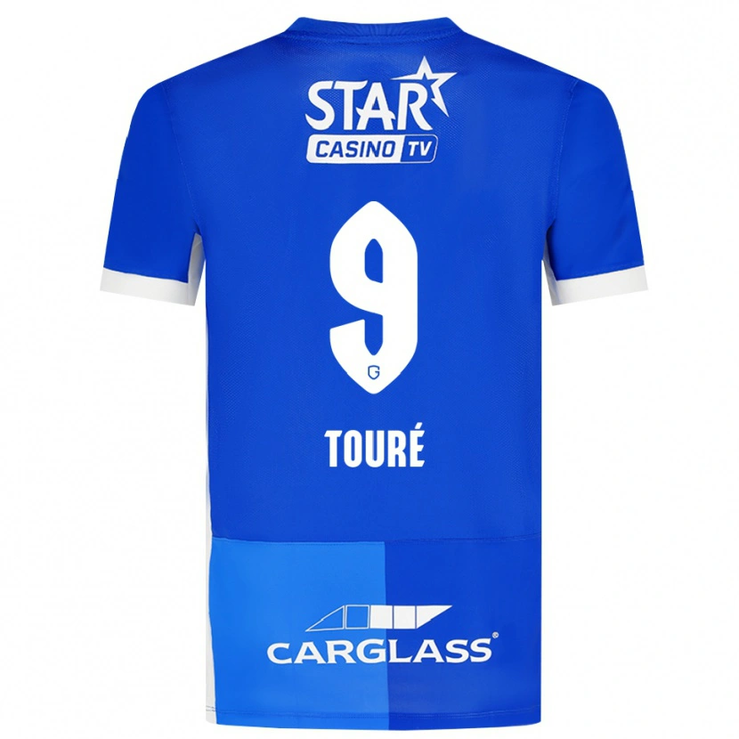 Danxen Kvinnor Saïdou Touré #9 Mellanblå Kungligblå Vit Hemmatröja Matchtröjor 2026/27 Tröjor T-Tröja