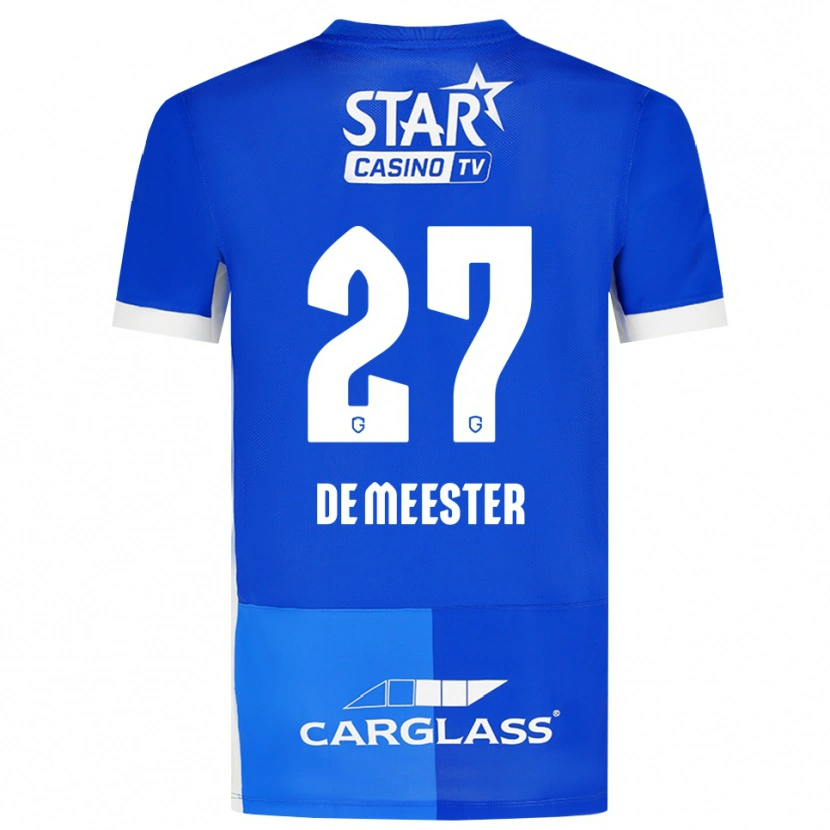 Danxen Kvinnor Joyce De Meester #27 Mellanblå Kungligblå Vit Hemmatröja Matchtröjor 2026/27 Tröjor T-Tröja