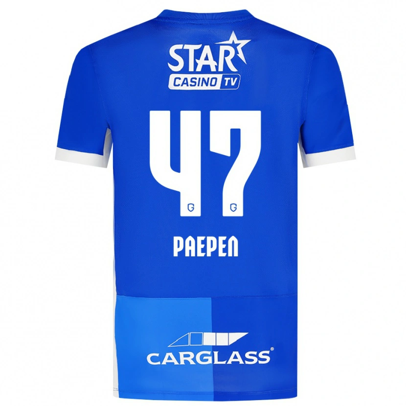 Danxen Kvinnor Sam Paepen #47 Mellanblå Kungligblå Vit Hemmatröja Matchtröjor 2026/27 Tröjor T-Tröja