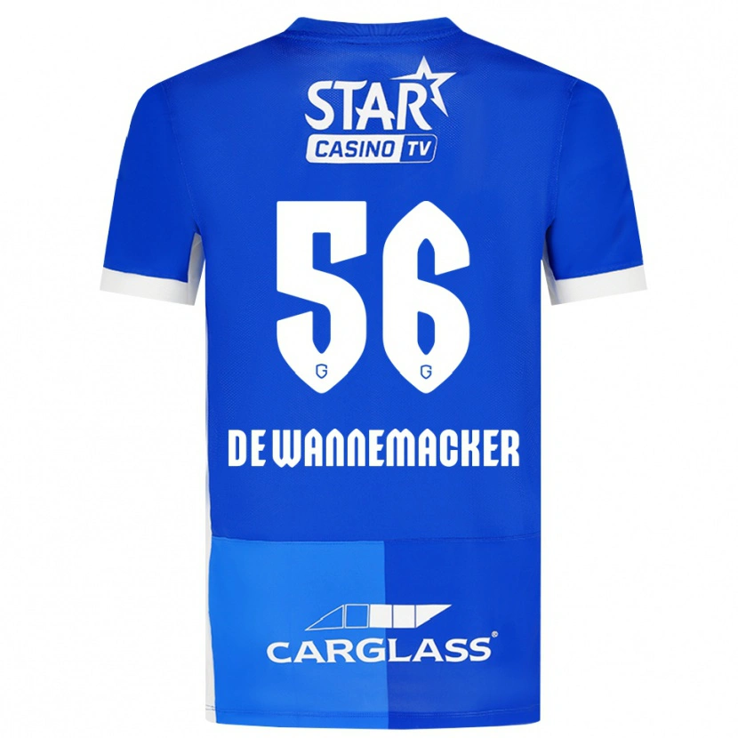Danxen Kvinnor August De Wannemacker #56 Mellanblå Kungligblå Vit Hemmatröja Matchtröjor 2026/27 Tröjor T-Tröja