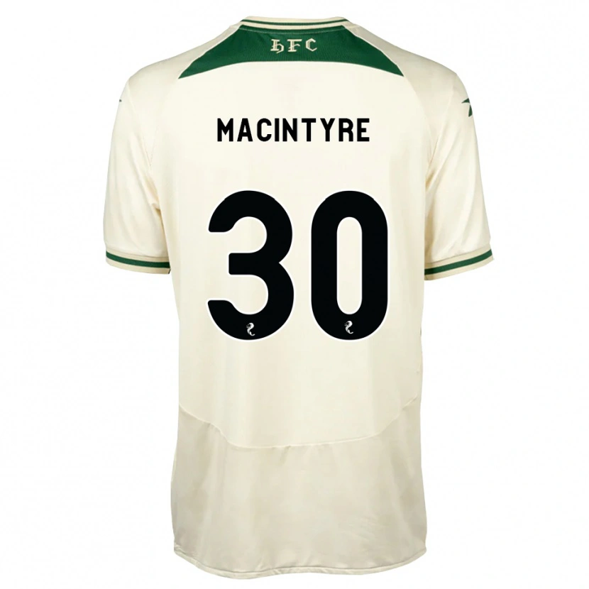 Danxen Kvinnor Jacob Macintyre #30 Vit Skogsgrön Bortatröja Matchtröjor 2026/27 Tröjor T-Tröja
