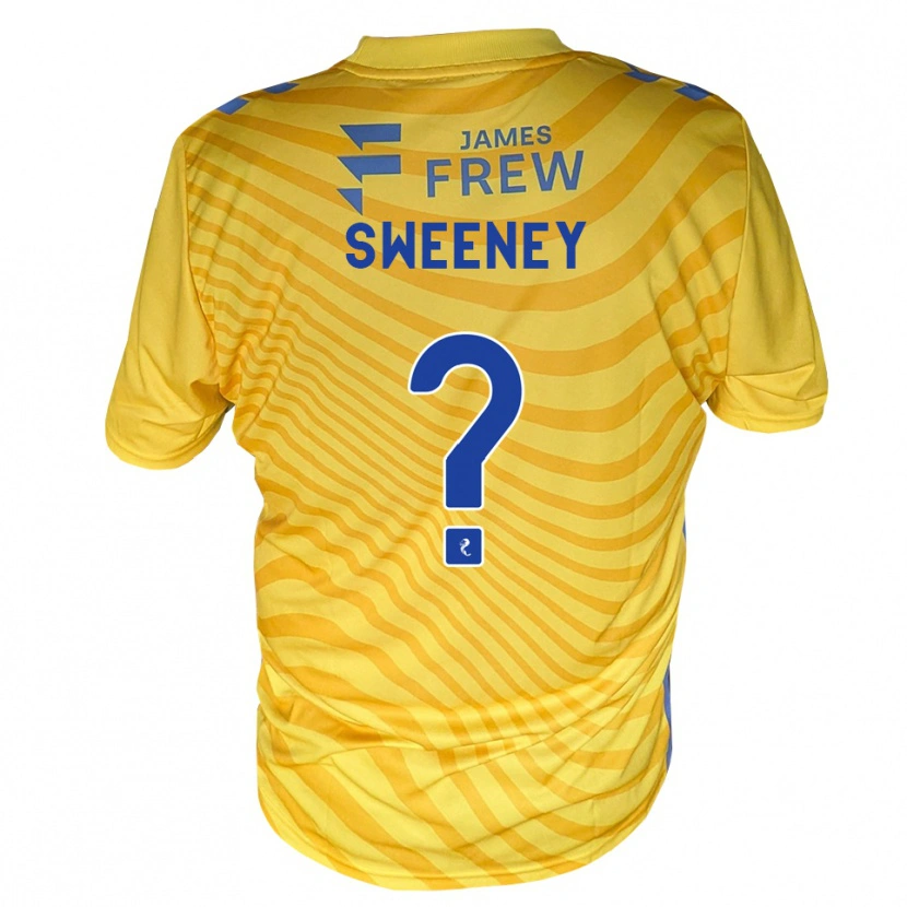 Danxen Kvinnor Connor Sweeney #0 Kungligblå Gul Bortatröja Matchtröjor 2026/27 Tröjor T-Tröja