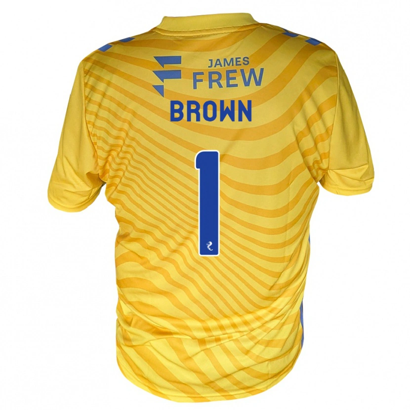 Danxen Kvinnor Dylan Brown #1 Kungligblå Gul Bortatröja Matchtröjor 2026/27 Tröjor T-Tröja