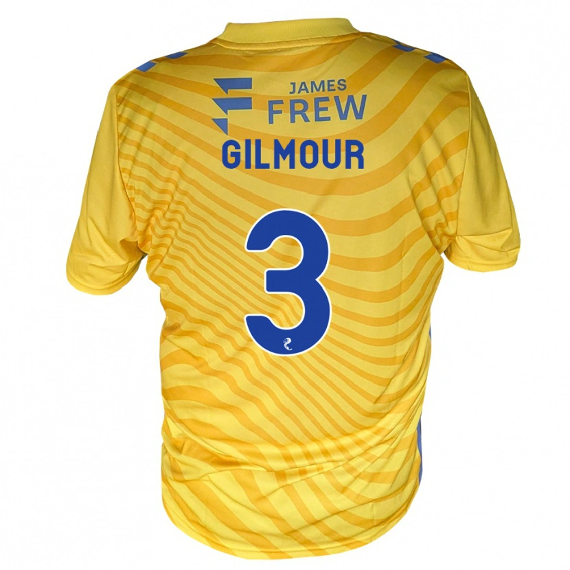 Danxen Kvinnor Josh Gilmour #3 Kungligblå Gul Bortatröja Matchtröjor 2026/27 Tröjor T-Tröja
