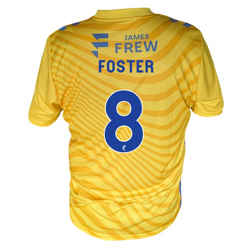 Danxen Kvinnor Logan Foster #8 Kungligblå Gul Bortatröja Matchtröjor 2026/27 Tröjor T-Tröja