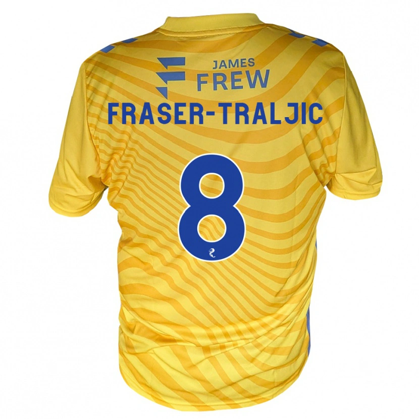 Danxen Kvinnor Kali Fraser-Traljic #8 Kungligblå Gul Bortatröja Matchtröjor 2026/27 Tröjor T-Tröja