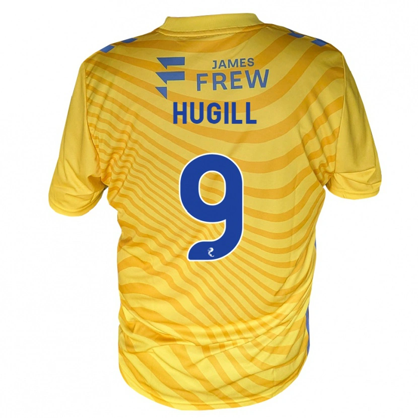 Danxen Kvinnor Joe Hugill #9 Kungligblå Gul Bortatröja Matchtröjor 2026/27 Tröjor T-Tröja