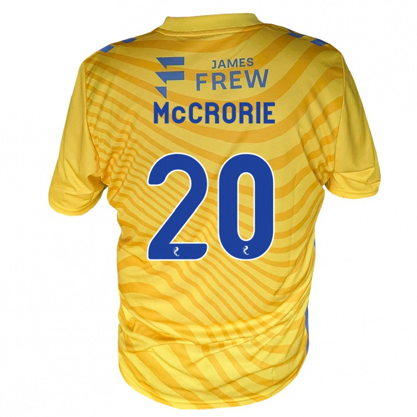 Danxen Kvinnor Robby Mccrorie #20 Kungligblå Gul Bortatröja Matchtröjor 2026/27 Tröjor T-Tröja